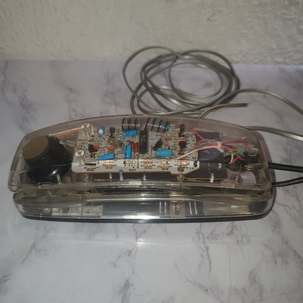 Vintage Lenox Sound Cord Clear Lighted Phone Transparent PH 1400